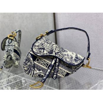 dior官方网站迪奥 M0446 老虎茹伊印花刺绣马鞍包