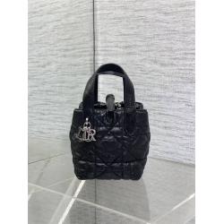 迪奥专卖店S6100 Dior Toujours 迷你竖版手袋菜篮子手提包（油蜡皮）