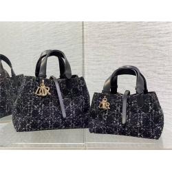 迪奥M2822/M2821 小号/中号 Dior Toujours 手提包（粗花呢）