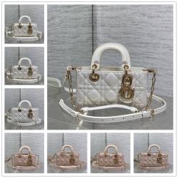 DIOR迪奥 S0910/M0636/M0613/M0540 Lady D-Joy 横版戴妃包（珠光）
