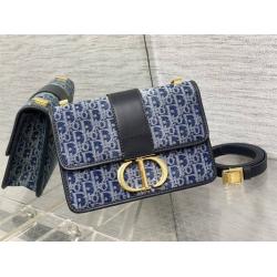 dior美国官网迪奥M9203 30 Montaigne 手袋蒙田包（牛仔布）