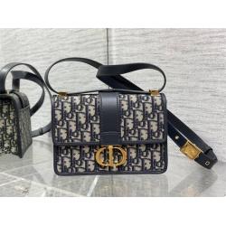 dior官网女包迪奥M9234 小号 30 Montaigne 帆布蒙田包