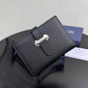 迪奥美国官网 2LLCH187 Dior Normandie 竖版双折卡夹卡包