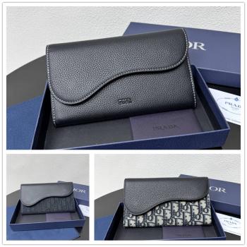 dior中国官网迪奥 2ADBC321 马鞍长款翻盖钱包8016