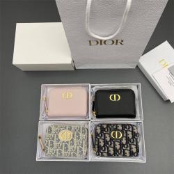DIOR迪奥官网 S2155 小号 30 Montaigne Voyageur 拉链卡包零钱包