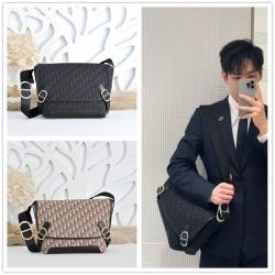 迪奥美国官网 1DBME214 中号 Dior Jett 翻盖信使包